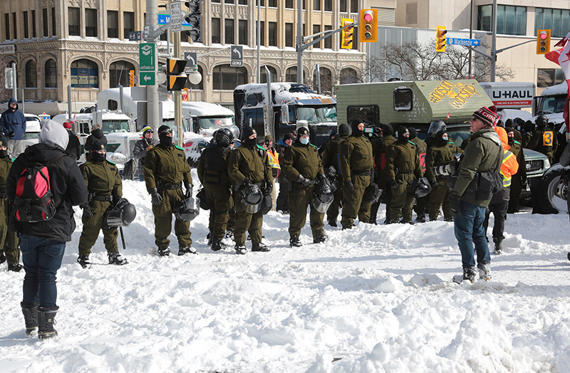 Freedom Convoy : Truckers Protest : Ottawa, Canada : Richard Moore : Photographer : Photojournalist